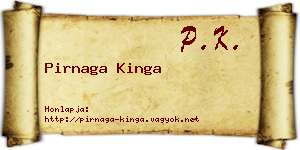 Pirnaga Kinga névjegykártya